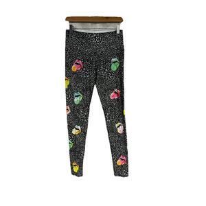Goldsheep Rainbow Mouth Leggings High Rise Workout Womens Size XL